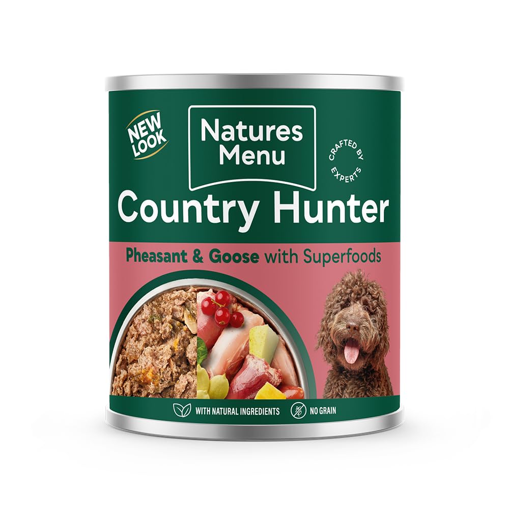 Natures Menu Country Hunter Canned Wet Dog Food - Turkey - 6 x 600g