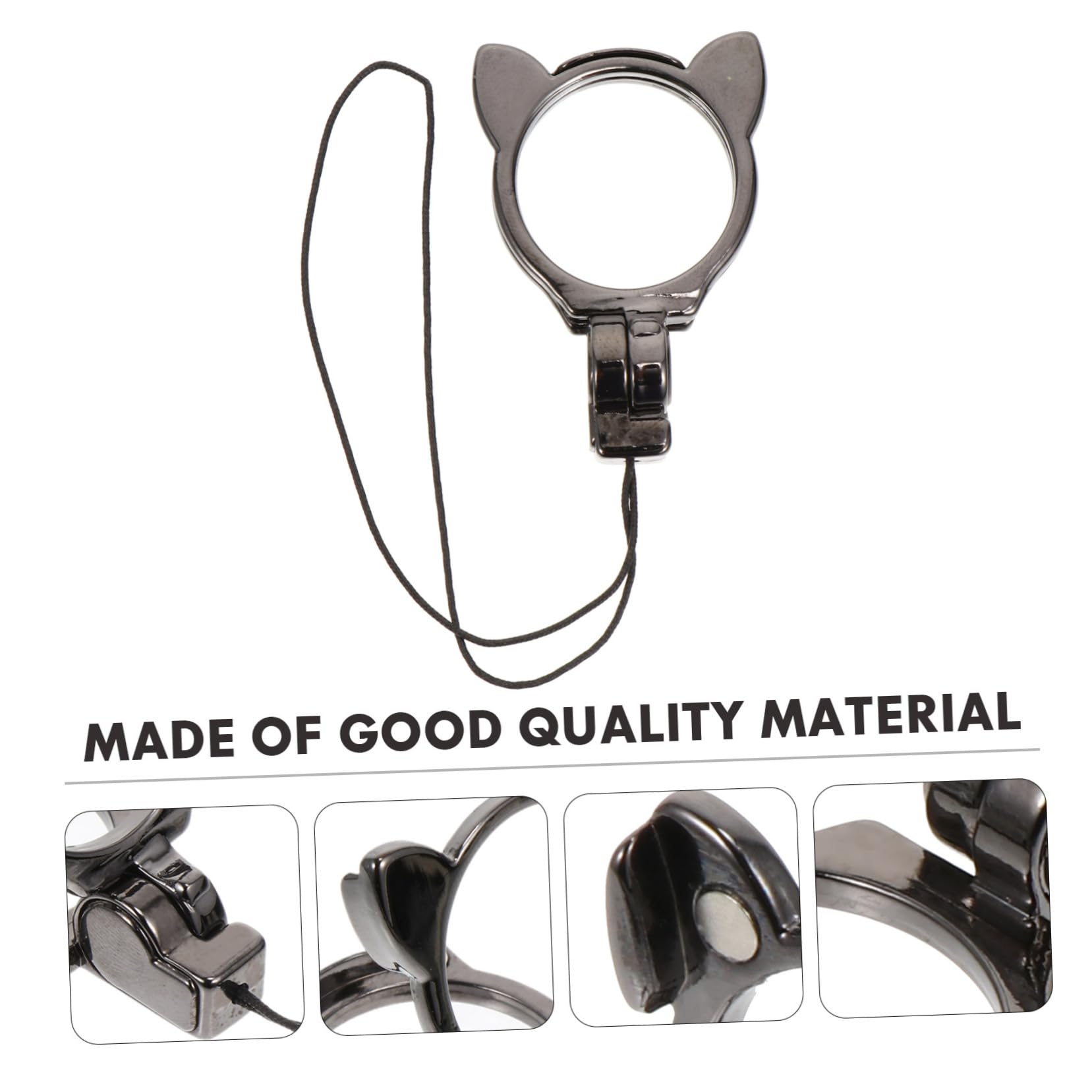 UKCOCO 2piezas Cuerda Para Teléfono Móvil Con Lanyard y Anillo De Dedo Diseño Duradero y Resistente Para Colgar Al Cuello Protección Efectiva Contra Caídas y Robos