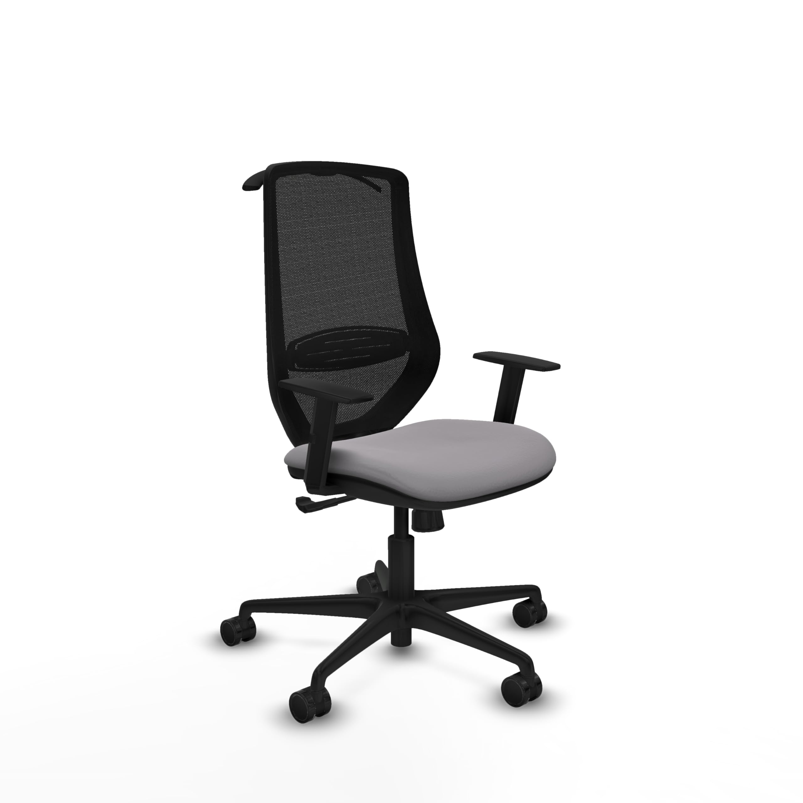 Piqueras y Crespo Silla de Oficina Mardos ergonómica para 8 Horas de Uso, con Respaldo Fijo, Brazos 1D, Apoyo Lumbar 1D y Mecanismo sincro 4 Posiciones, Ideal para 120 Kg