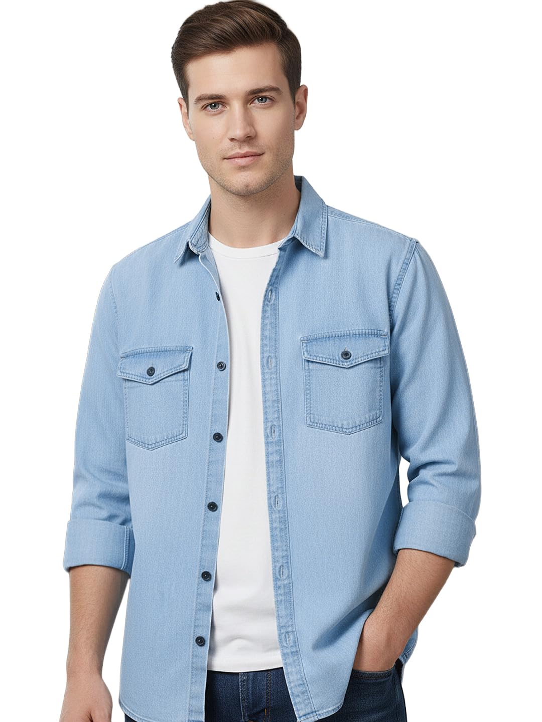 Urbano Fashion Men's Full Sleeve Regular Fit Casual Denim Shirt - Review, Price and Buying Guide