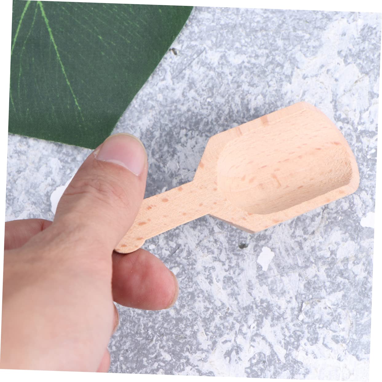 Zerodeko 3 Set Cucchiaino Da Tè Cucchiaio Per Accessori Da Tè Notizia in Anticipo Raccoglie Per Il Cibo Cucchiaio Di Farina Pala Da Tè Pala Di Sale Misurino Da Tè Di Legno Beige 20 Pezzi*3