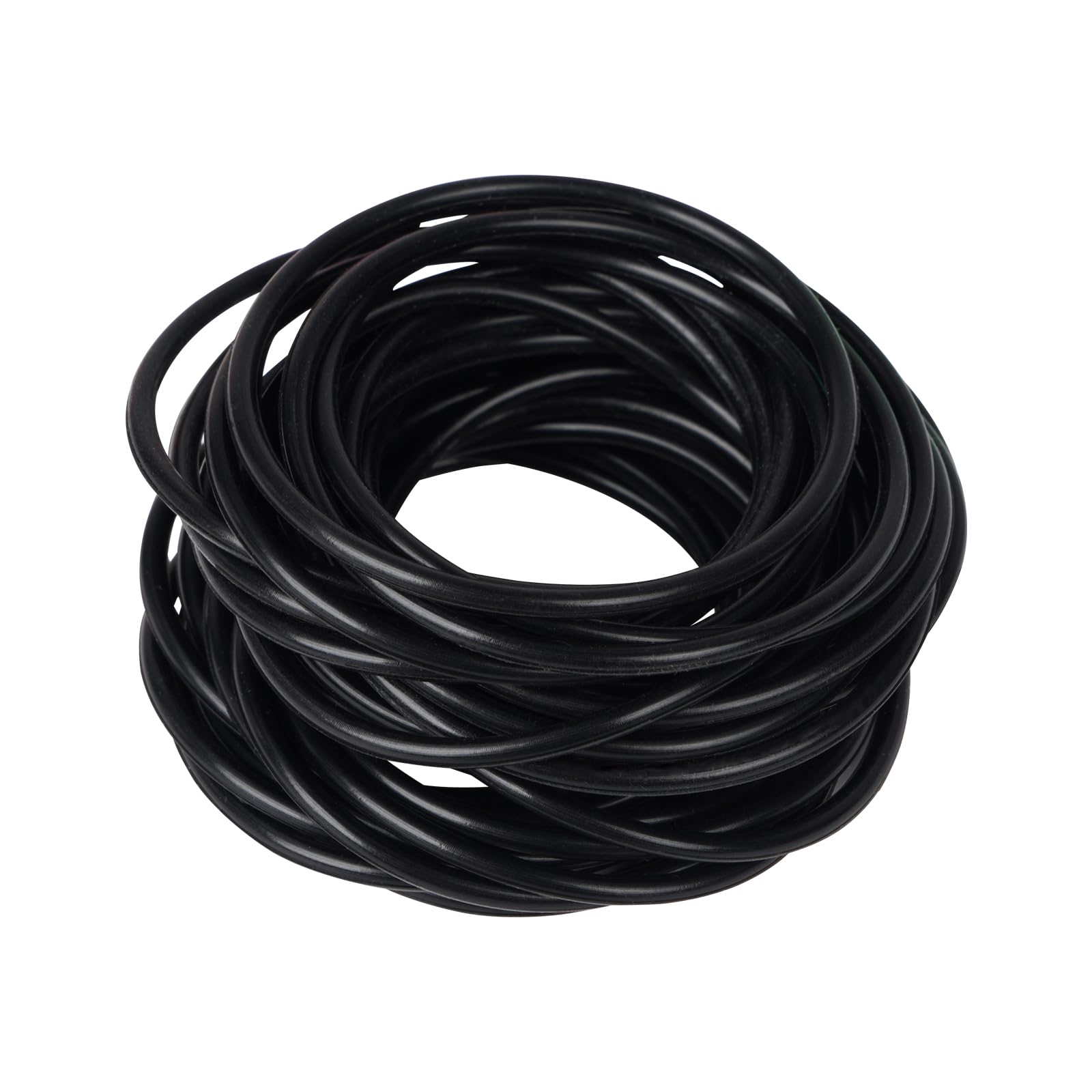 30 Pieces Black Silicone Jelly Bracelets Nonluminous Stretchy 80s Mixed Gummy Silicone Wristbands Hair Ties for Women Adults Girls Party Accessories(Black)