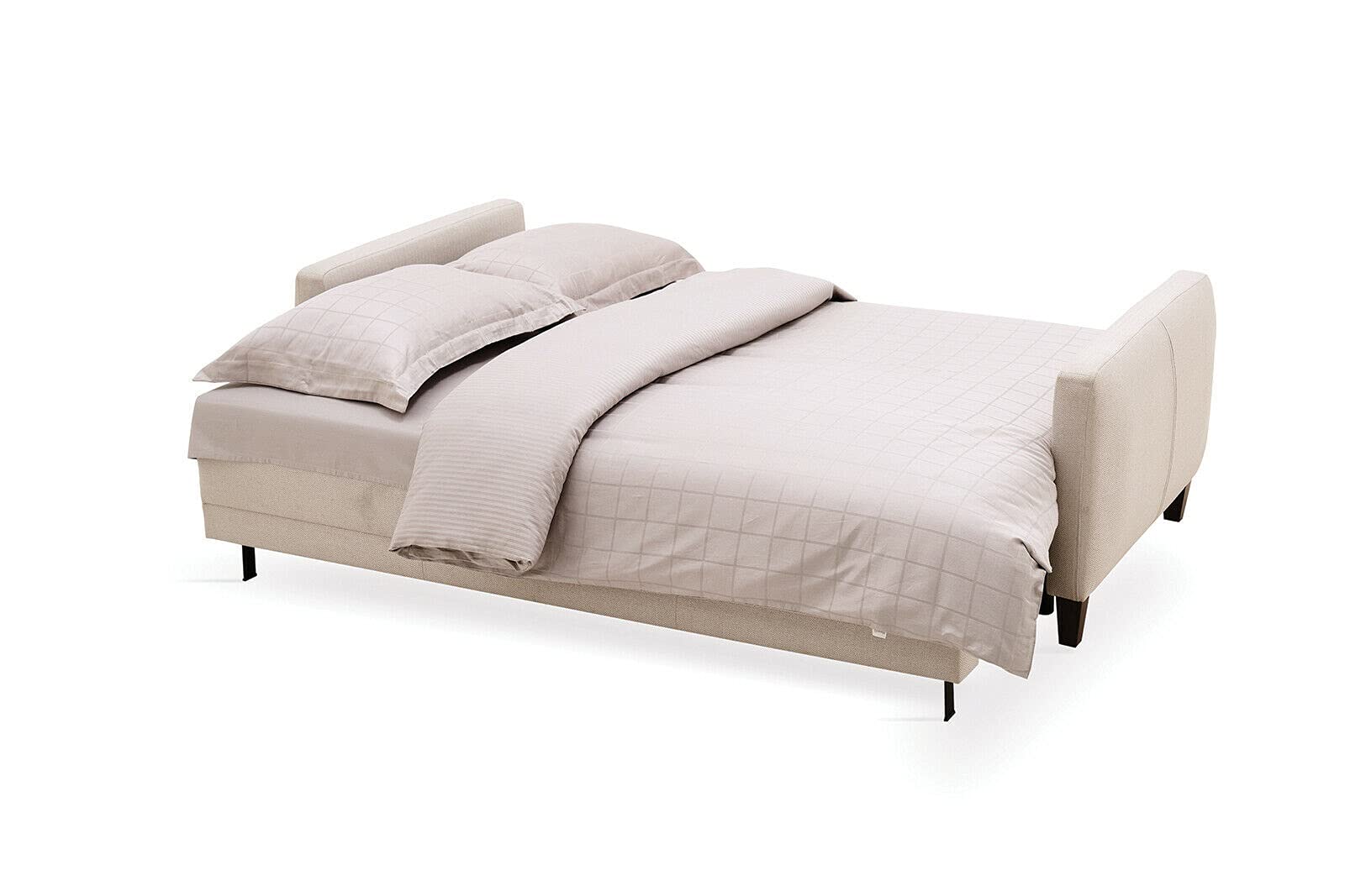 ADHW Loveseat Smart Corner Sofa Bed With Storage Large Modern L Shape Light Grey