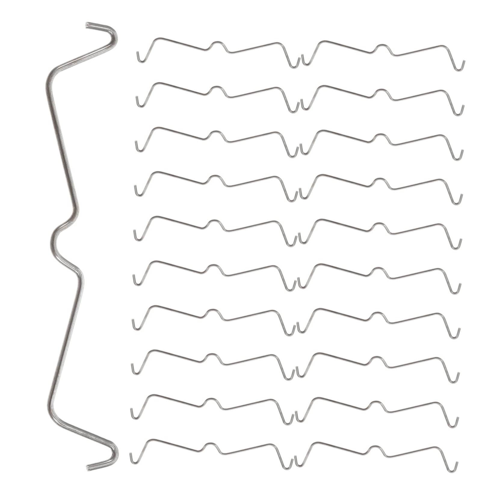 Healifty Pegboard Accessories 100pcs Metal Pegboard Hook Locks Easy Installation for Screwdriver Holder