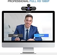 Vista 2 de EMEET Cámara web 1080P con micrófono C960 Nova 96 FOV Cámara web gran angular 2 micrófonos Webcam con cubierta de privacidad Plug & Play Cámara web