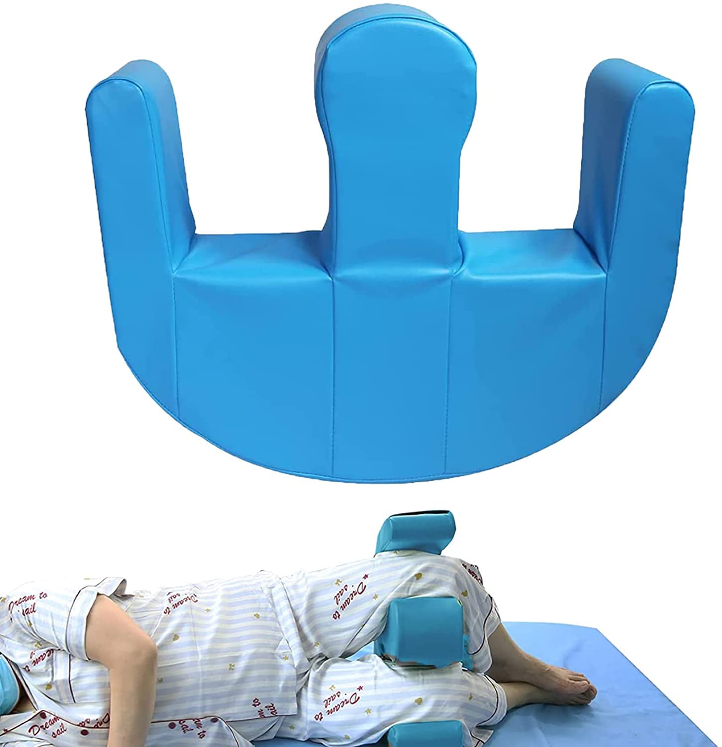 EHVYBDX Patient Turning Device,Bed Rest Patient Transfer Pad,Multifunctional Pu Leather Turning Device to Help The Elderly Turn Over