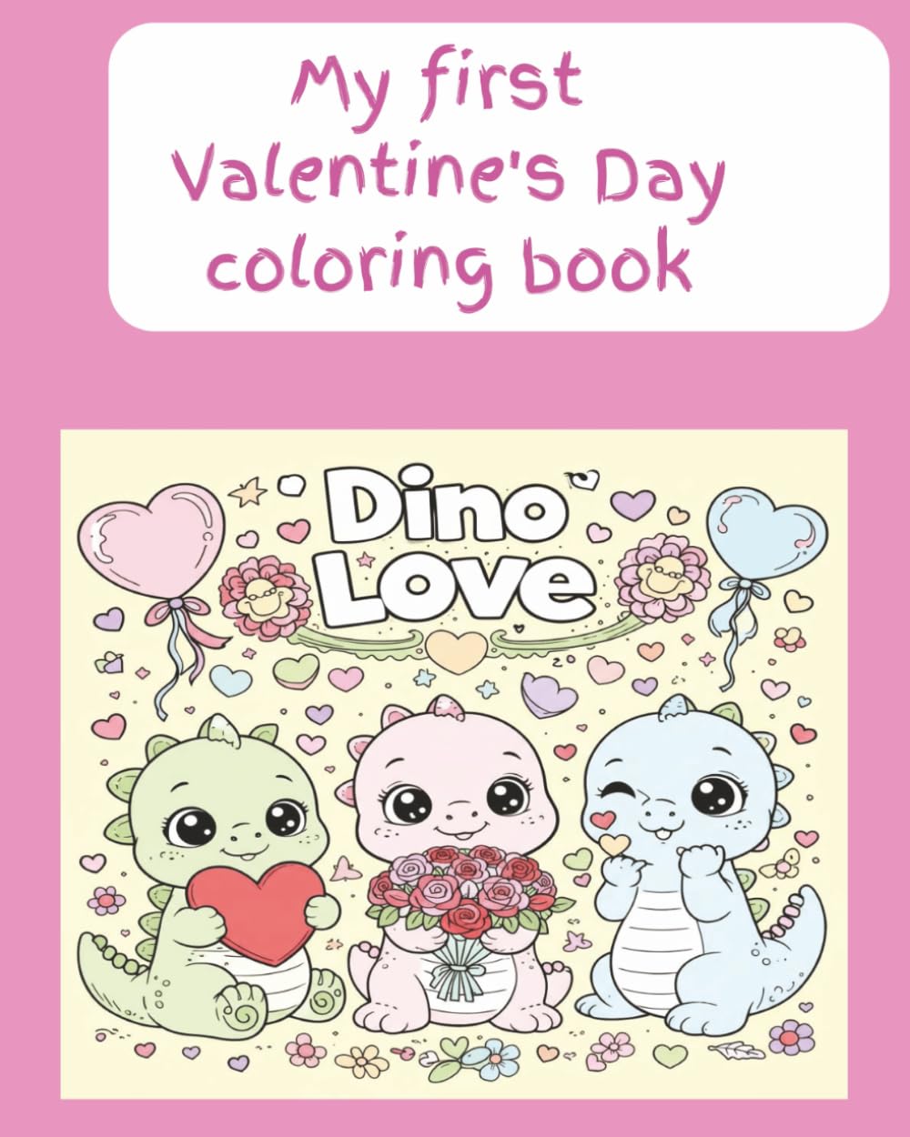 My first Valentine’s Day coloring book
