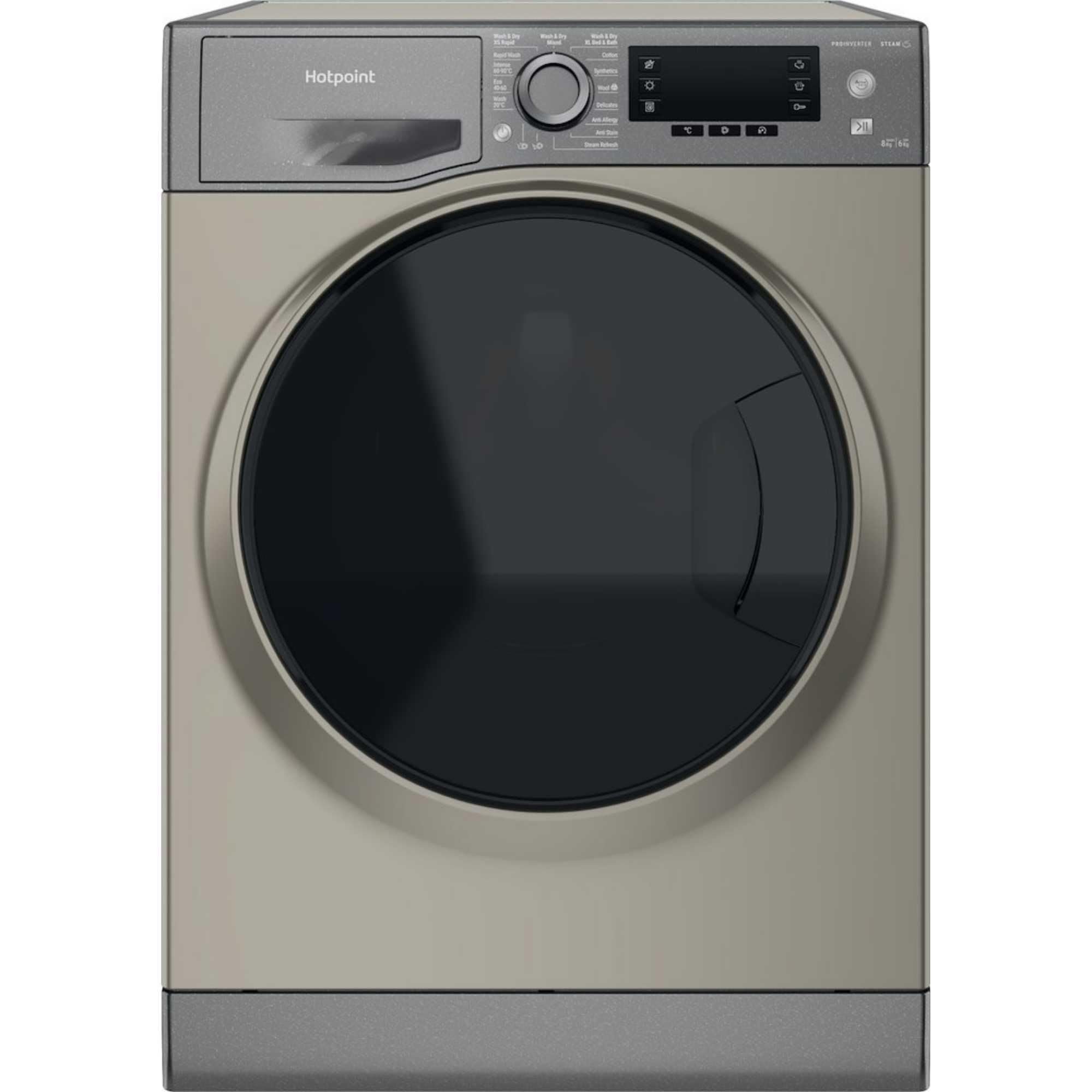 ActiveCare 8kg Wash, 6kg Dry, 1400 Spin Washer Dryer - Graphite