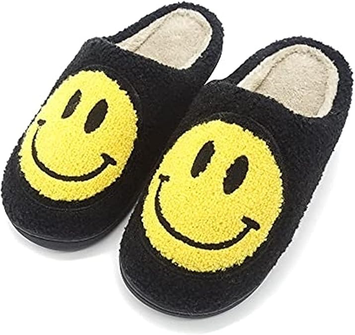 smiley face slippers amazon