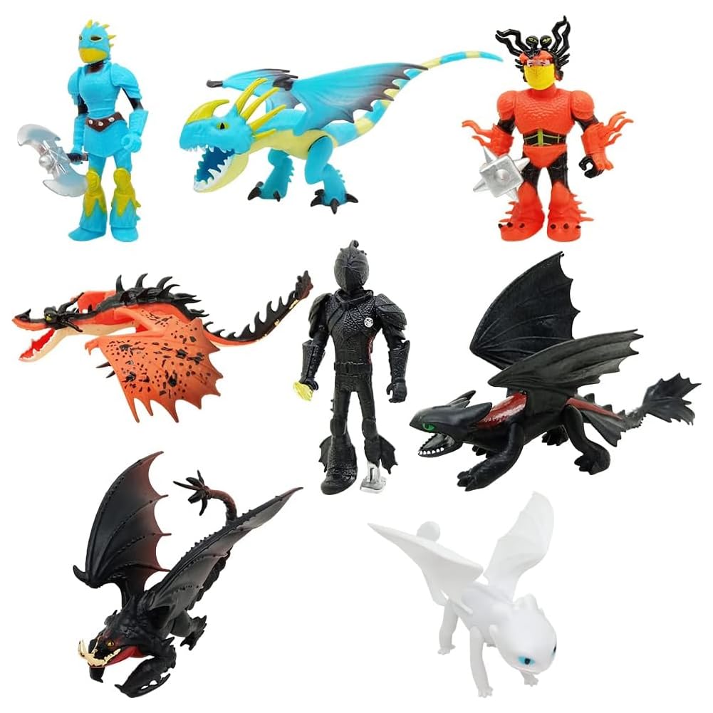 Mini Drachen Figuren Set – Action-Figuren Spielzeug, Dinosaurier-ähnlich, Für Kinder, Geburtstag, Kuchendekoration
