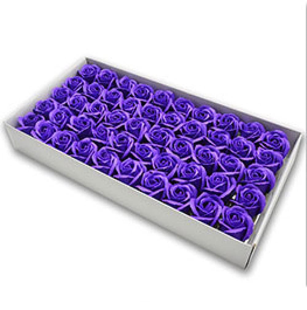 50 pcs Diamètre 4.5cm Savon Rose Tête Beauté De Mariage Cadeau De Saint Valentin Bouquet De Mariage Décoration De La Maison Fleur À La Main, 001