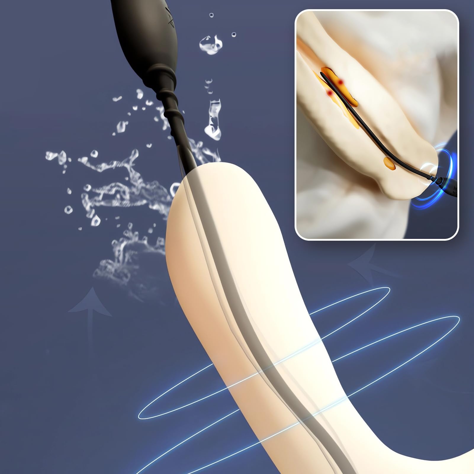 Amazon.com: FST Vibrating Urethral Sound Silicone Penis Plug with Suction  Cup and 10 Vibration Modes Adult Sex Toys for Men Deep Urethral Stimulation  (10.82'') : Health & Household