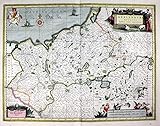janssonius map  Mecklenburg Ducatus. - Mecklenburg Herzogtum Plauer See Möritz Karte map