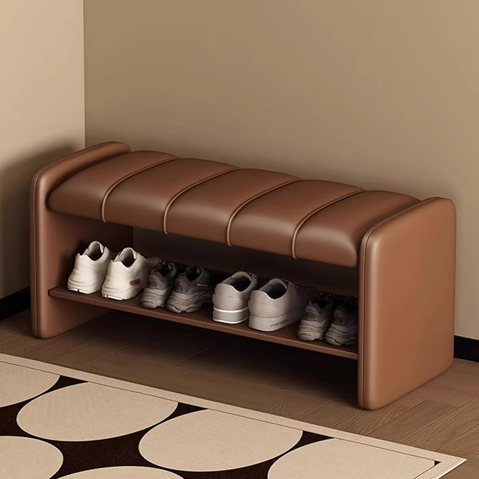 Banc à chaussures entrée élégant pour un salon et une chambre rangés
