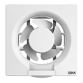 GM EcoAir HS Ventilation Fan White Color 150 mm Sweep 2400 RPM Powerful Induction Motor Elegant design with Louvers suitable for domestic application Smooth RunningSuitable for wall and glass mounting Inbuilt TOP (Thermal overload Protector) for added safety Earthing Provision for human safety for bedroom and bathroom