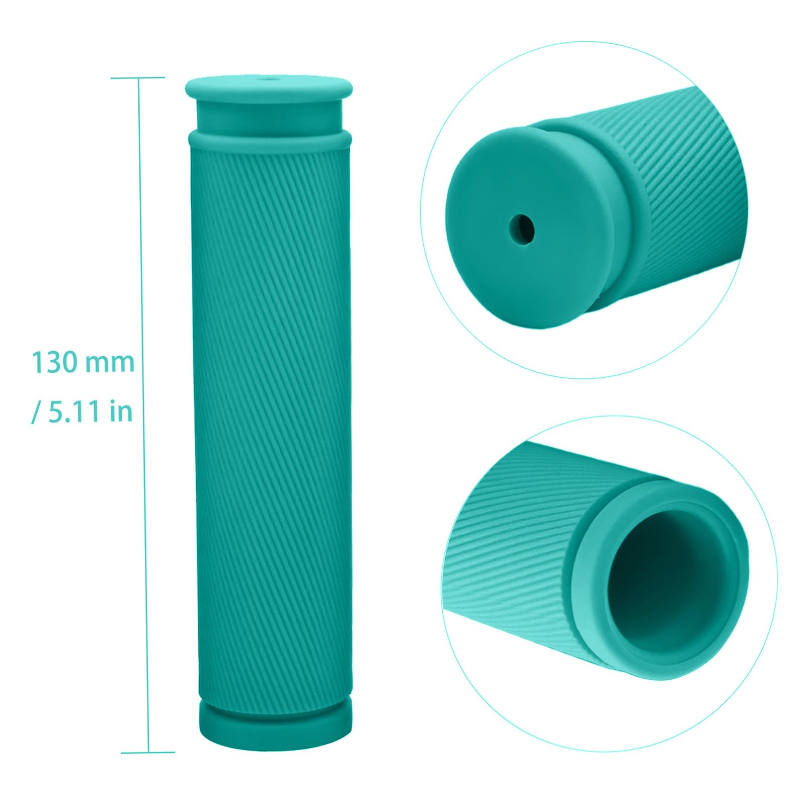 TIKBRO Bike Handlebar Grips 2 works Comfortable Anti-Slip Rubber Mountain Bicycle Handle Grips for MTB BMX - Image 4