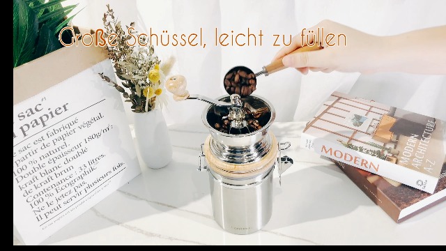 Easyworkz Manuelle Kaffeemühle mit einstellbarer Einstellung,Hand Edelstahl Kaffeebohnenmühle Werkzeug für Espresso… – Bild 8