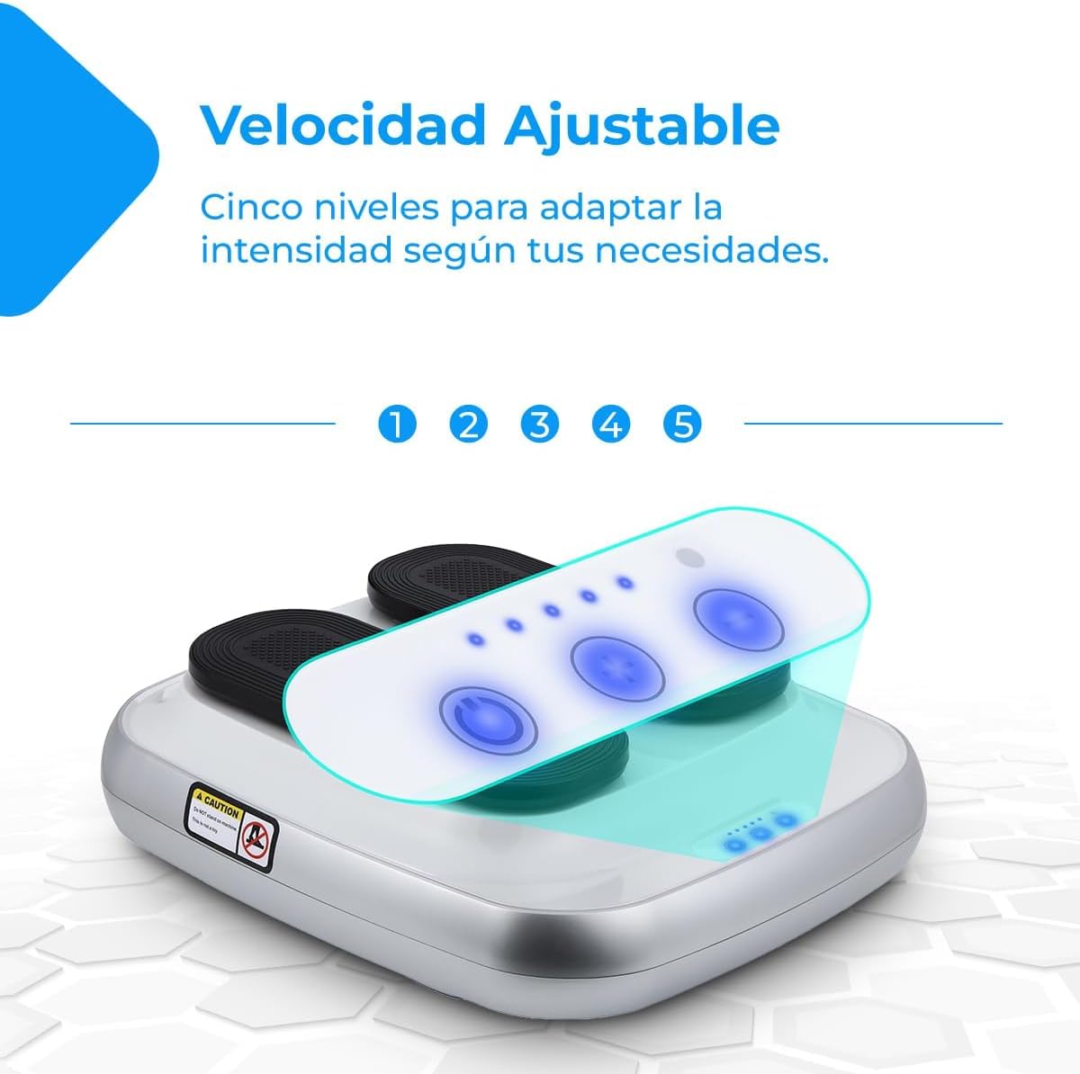 NK Ejercitador de Piernas Eléctrico, Ejercitador Pasivo, Mejora la Circulación, Ideal para Rehabilitación, Movilidad con Velocidad Ajustable, para Hogar y Oficina