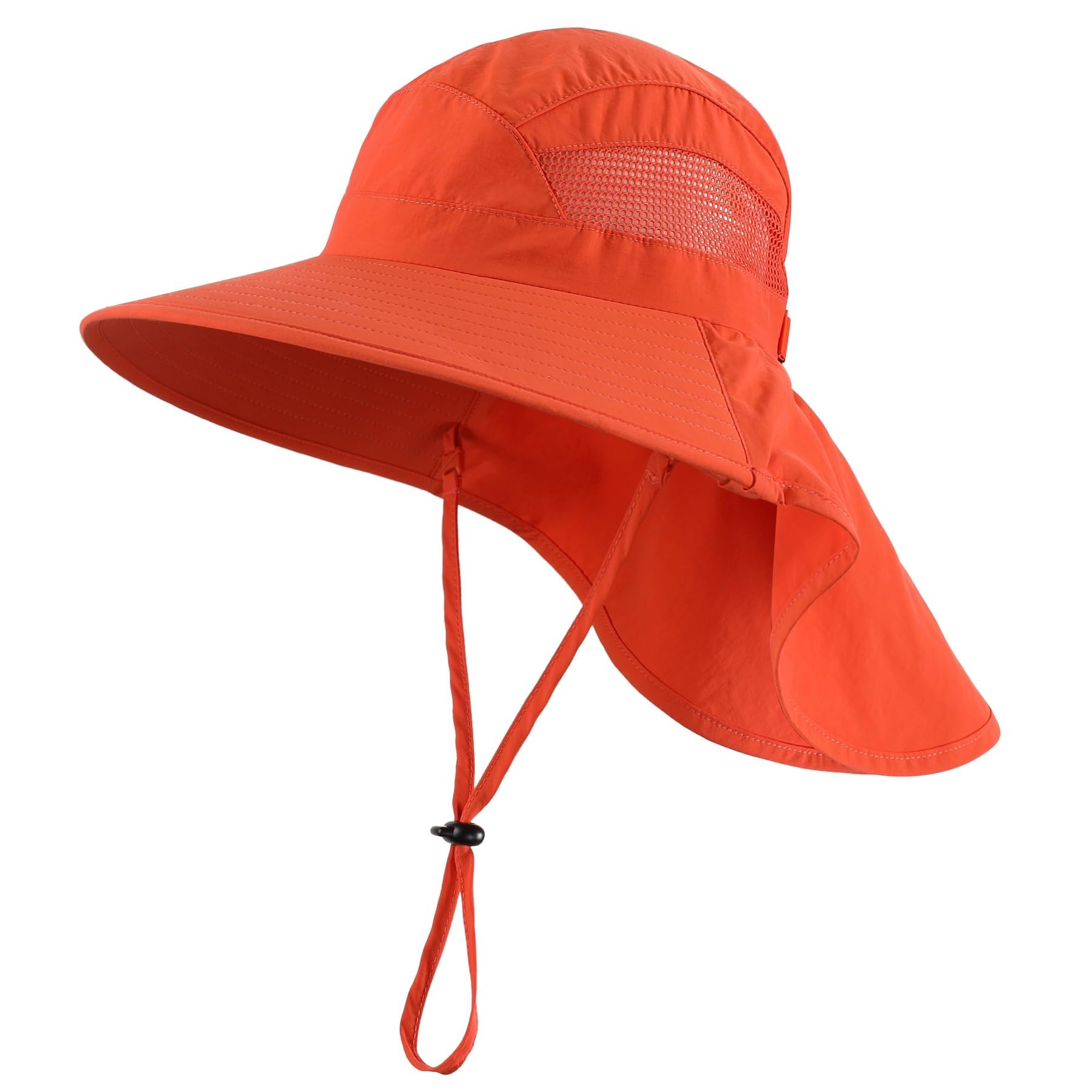 Home Prefer UPF50 Wide Brim Kids Sun Hat Neck Flap Boys Girls Sun Protection Hat for Beach Fishing