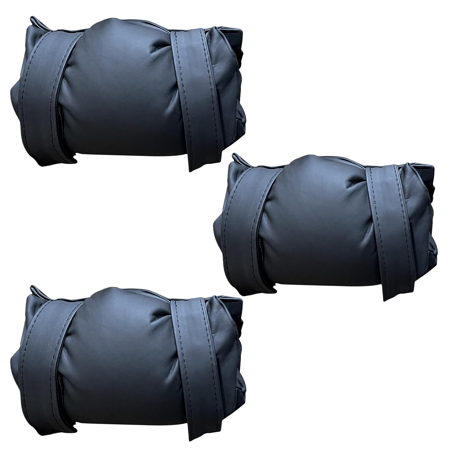 Flatro Black Outside Tap Covers For The Winter (Pack Of 3) External Tap Insulation Outdoor Tap Cover Frost Protector Easy Fit Thermal Garden Tap Cover Jacket Guard Lock - Tap Covers To Protect From Freezing
