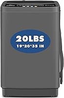 Vista 1 de Nictemaw Portable Washing Machine, 20Lbs Capacity Full-Automatic Portable Washer Machine, 2.8Cu.ft Compact Laundry Machine with Drain Pump, 10