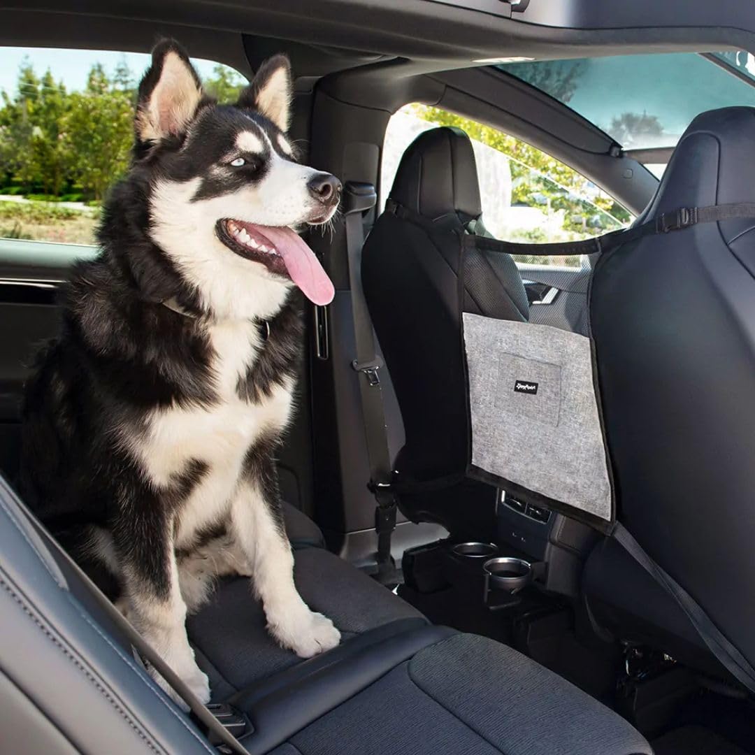 Zippy Paws Zp527 Adventure Car Front Seat Barrier Barrier, Grey - Image 2