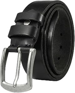BELTER Leather Belt Mens Leather Belts Mens Belts 100% Full Grain Leather Jeans Belt Men for Casual,Cowboy & Work Wear