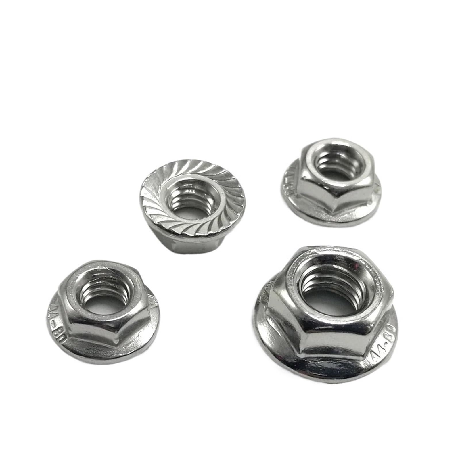 Tuerca hexagonal de acero inoxidable SUS316/304, autoblocante y antiaflojamiento, M3, M4, M5, M6, M8, M10, M12, M16, sujetadores automotrices.(304 stainless steel,20pcs M12)