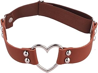 ZXCK Giappone e Corea del Sud Sexy Fungo per Unghie a Fungo con Scollo ad Anello Anello Anello Braccialetto Gothic Bracelet Multi-Use Gothic Belt Regolabile-Dark Brown,50cm Adjustable