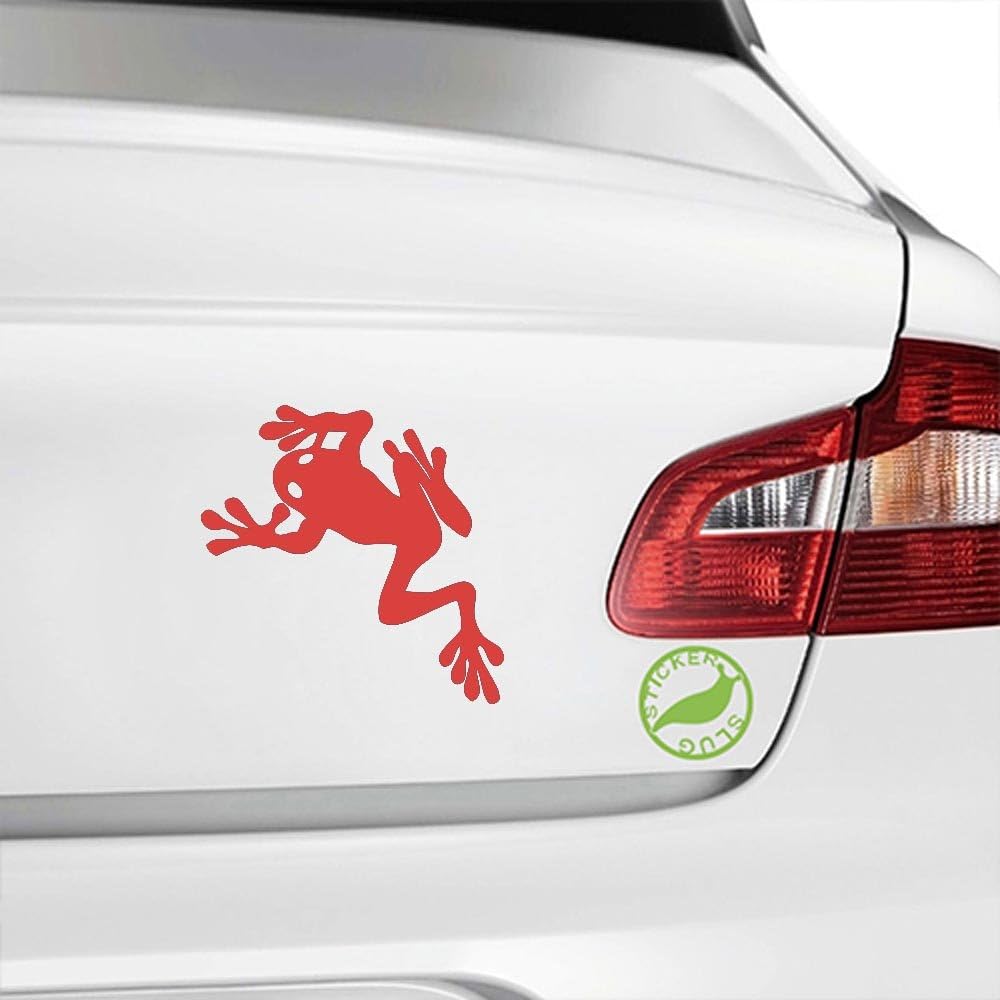 Tree Frog Decal Sticker (red, 5 inch) Automotive