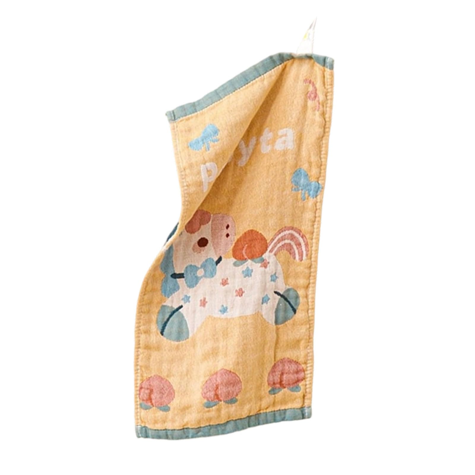 ZEPFJHE Horse Pattern Cotton Gauze Baby Washcloth Breathable Burp Towel Quick Dry Handkerchief for Infants Newborns Bathing Quick Dry Child Hand Towel