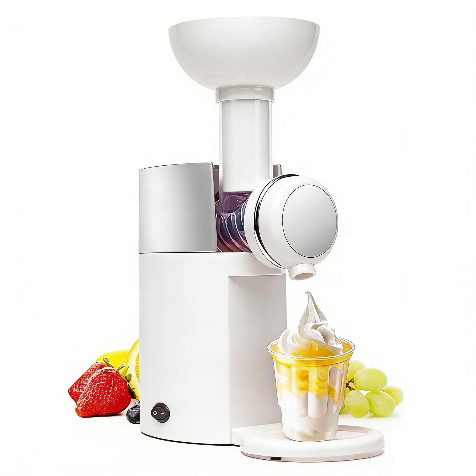 Máquina para servir postres congelados, sin lácteos, para sorbete y batidos, fácil de limpiar con piezas desmontables para golosinas caseras saludables
