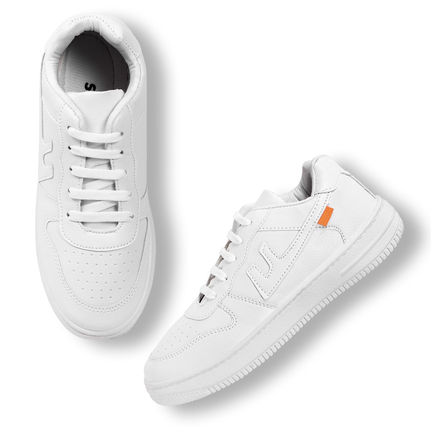 FORTIVA Trendy Sports Shoes for Mens- Slip-On Shoes | Perfect Walking & Running Shoes for Men | Casual Sneaker Lightweight Shoe for Men (White, 7) (B0CJ6PWFZG) Amazon Price History, Amazon Price Tracker