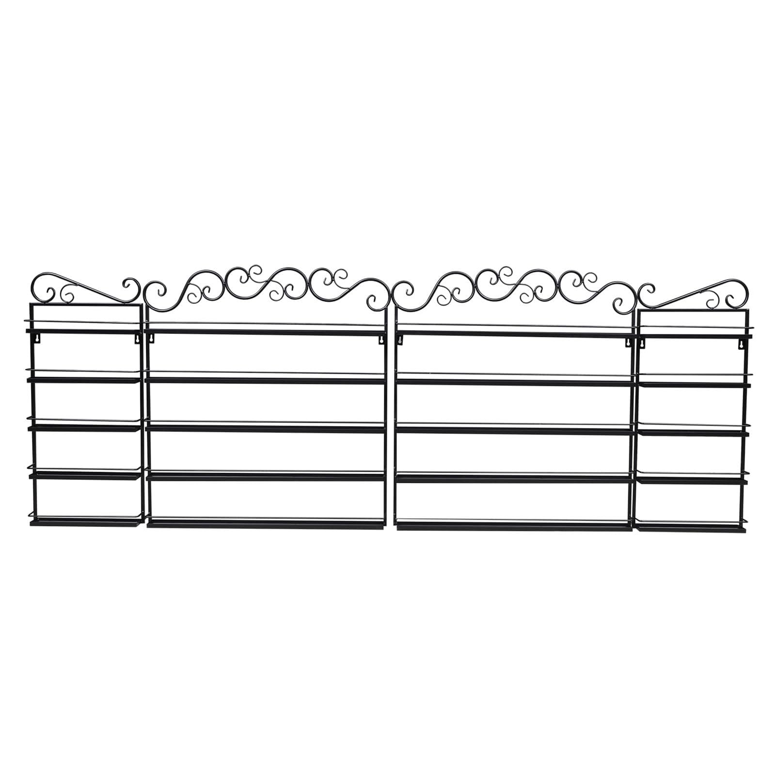 HDXWIFD Nail Polish Wall Rack Nail Polish Shelves 5 Layers Metal Nail Polish Storage Rack Hanging Salon Beauty