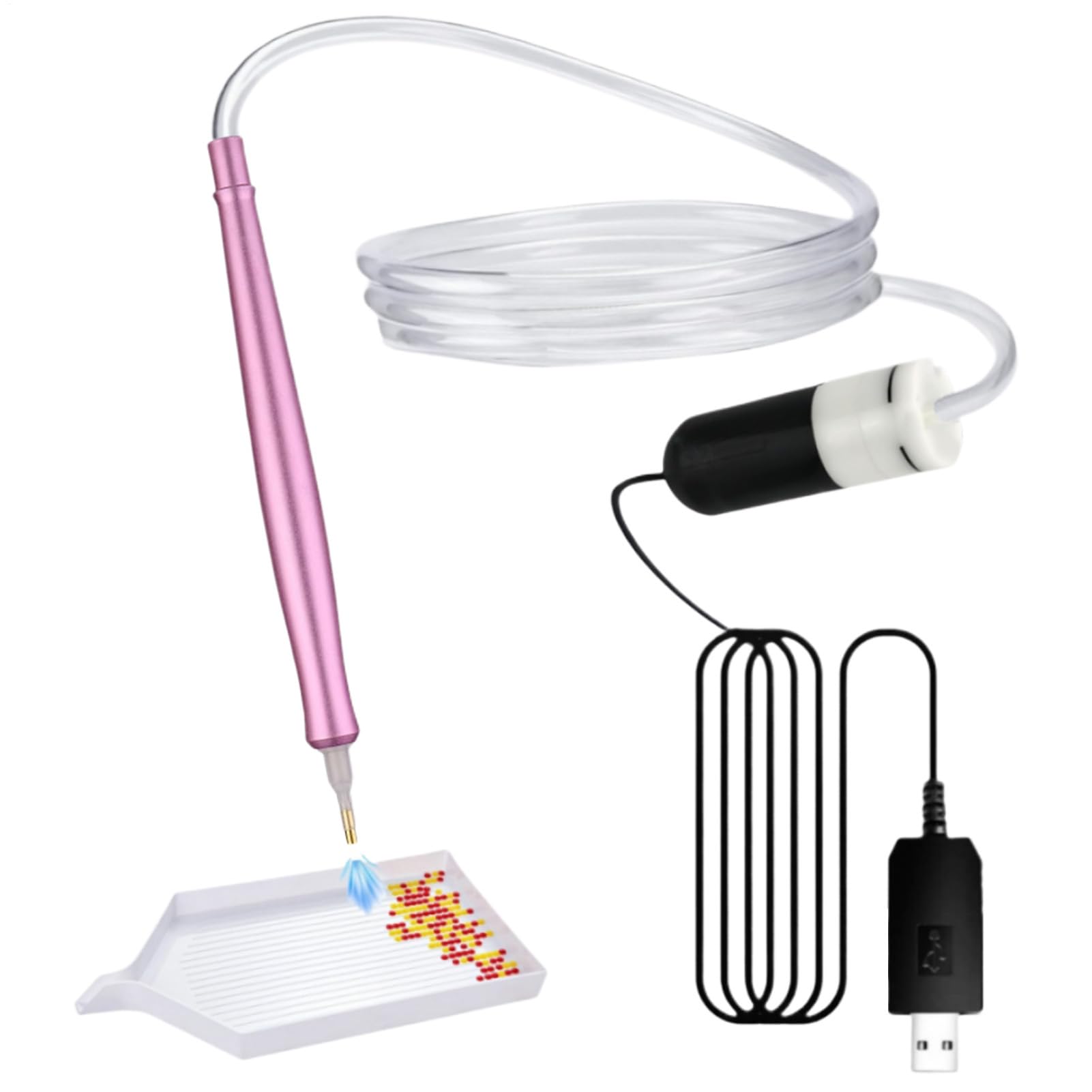 Stylo de peinture à strass automatique USB avec accessoires portables de loisirs