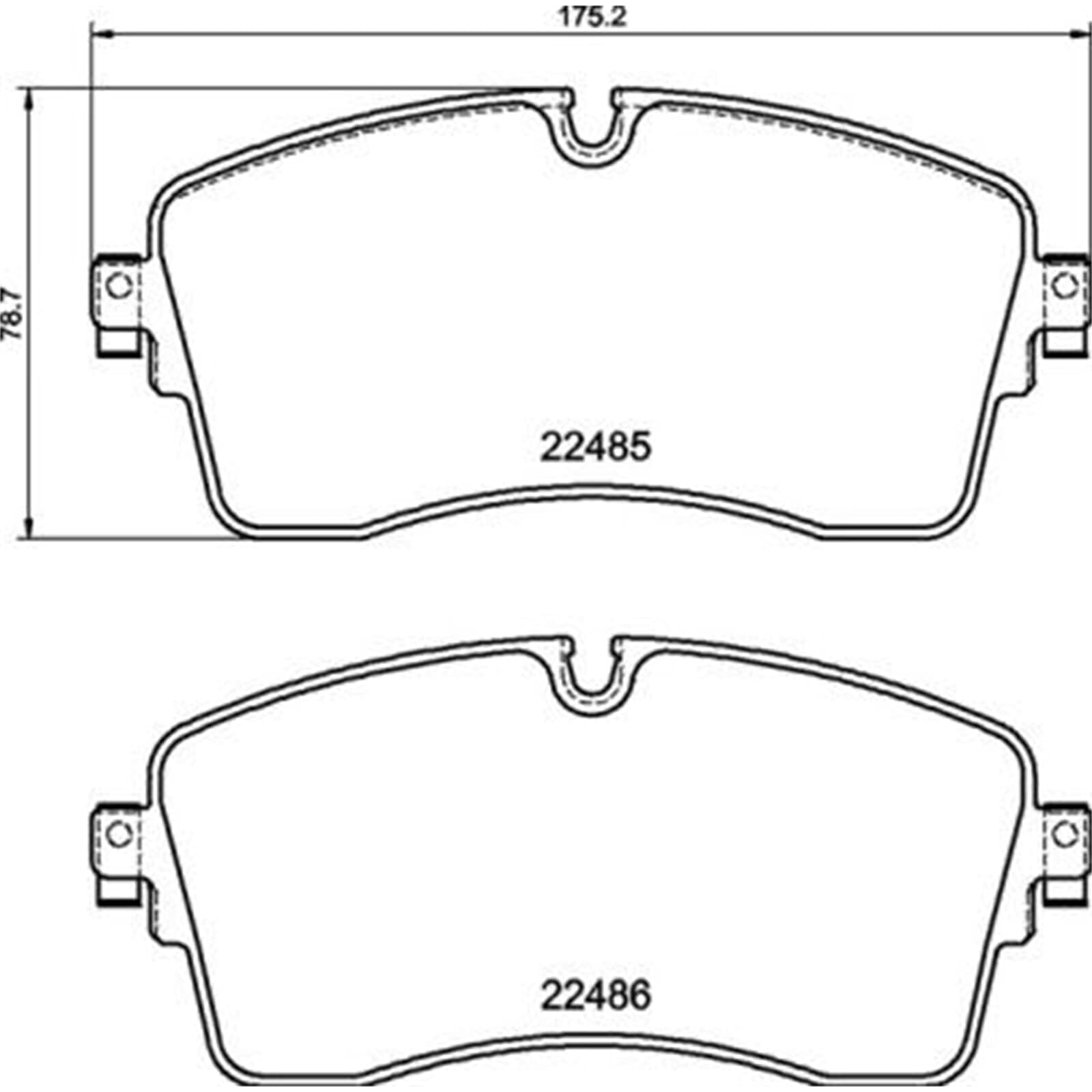 Amazon | ブレンボ(brembo) 輸入車用ブラックパッド P44028 | ブレーキ
