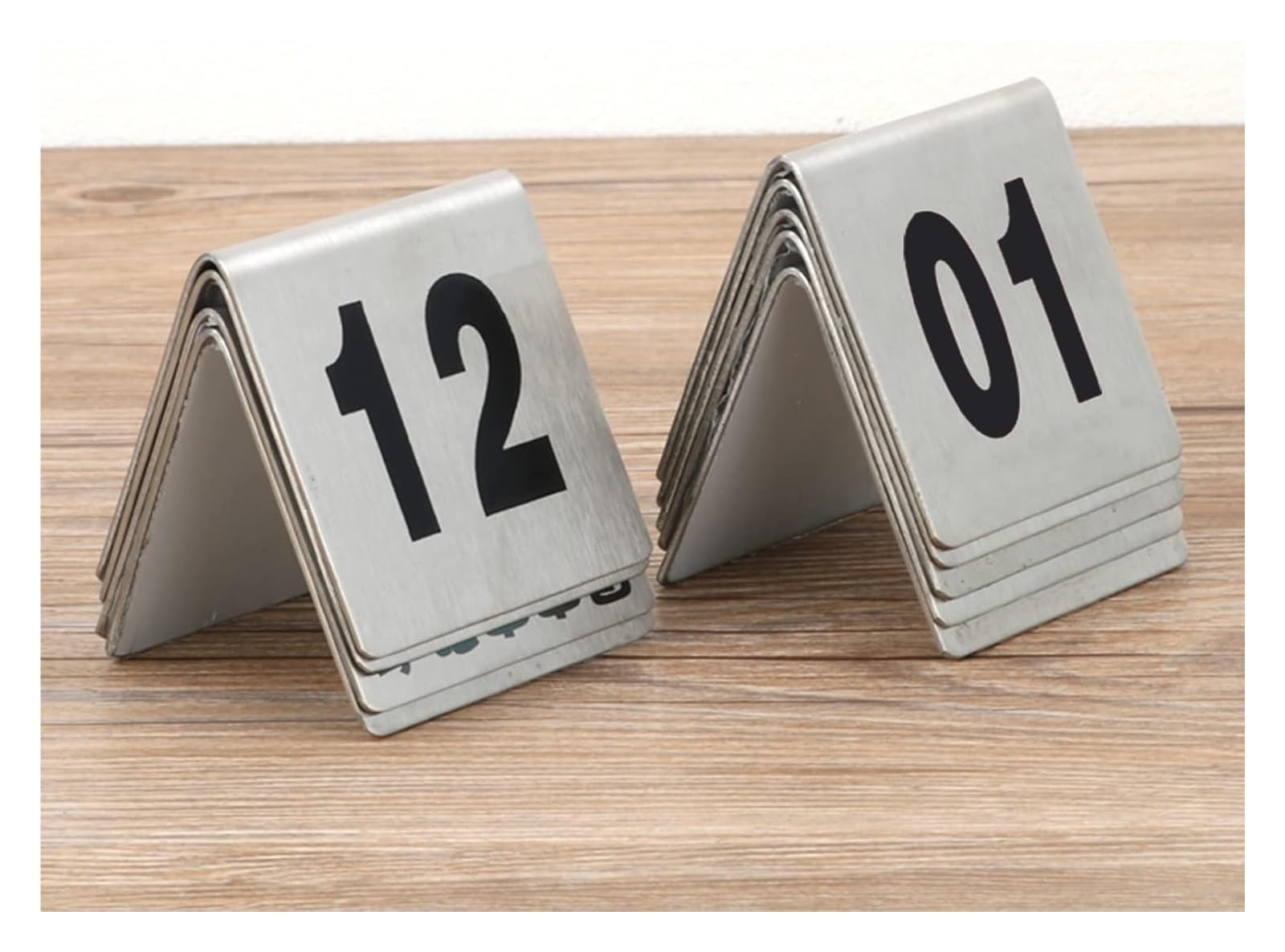 números de mesa, 1-50/1-100 Letreros de números mesa restaurante doble cara - Fuente en negrita fácil leer for una identificación Tarjetas numéricas/1 a 100(1 to 100)