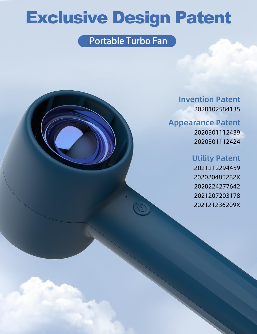 KENSUKA Ventaglio da Borsetta Portatile con Aromaterapia HA1, Ventilatore a Mano Ricaricabile, Regolabile a 3 Velocità, Ideale per Viaggi, Trucco, Raffreddamento Personale All'aperto