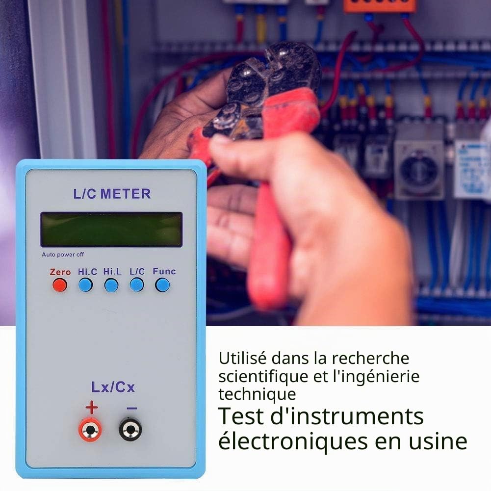 Capacitance Meter, Multimètre Avec Capacitance, Portable L/C Meter, Inductance Capacitance Multimeter, Electric ABS Multimeter LC-200A