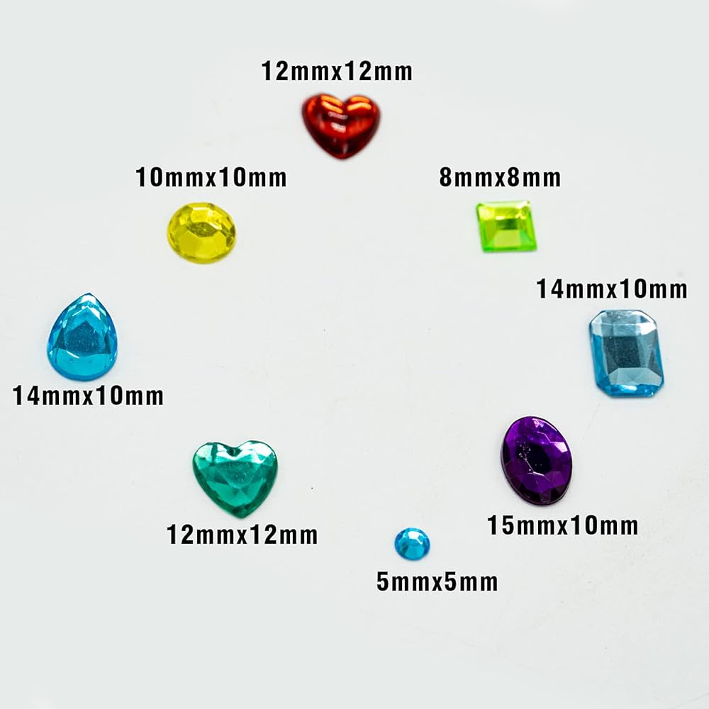 Self Adhesive Craft Jewels Jumbo Bling Crystal Gem Stickers