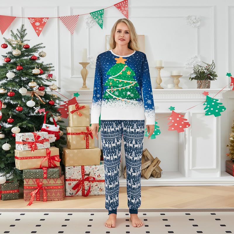 Christmas Family Matching Pajamas Sets - Holiday Pjs Sleepwear Outfits for Xmas Party (Men, XXL,#029)3