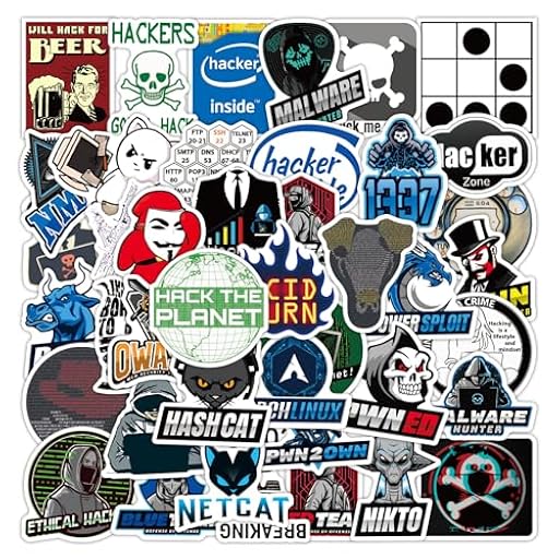 Affoto 50 Pegatinas de El Hacker, Pegatinas para Ordenador Portátil, Agenda, Laptop, Skate, Botella de Agua, Guitarras, Maletas, Equipajes, Coches y Bicicletas, Impermeable, Vinilo | Ya disponible en tu tienda friki favorita! En mundofriki.es!