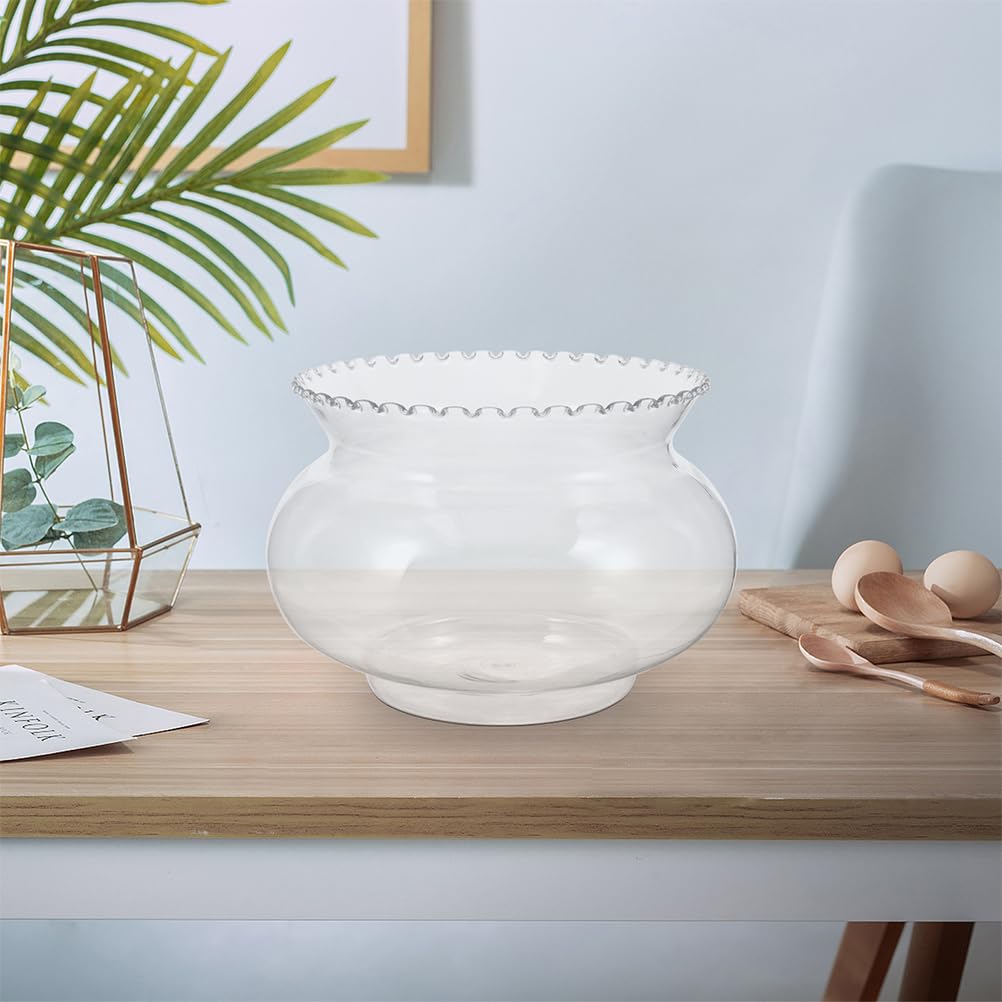Sosoport Sosoport Bowl Glass Vase Round Glass Vases Clear Bubble Plant Container Terrarium Fish Bowl for Wedding Party Event Home Office Decor - Image 2