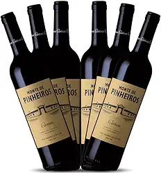Caixa com 6 vinhos Monte de Pinheiros Cartuxa tinto 750 ml