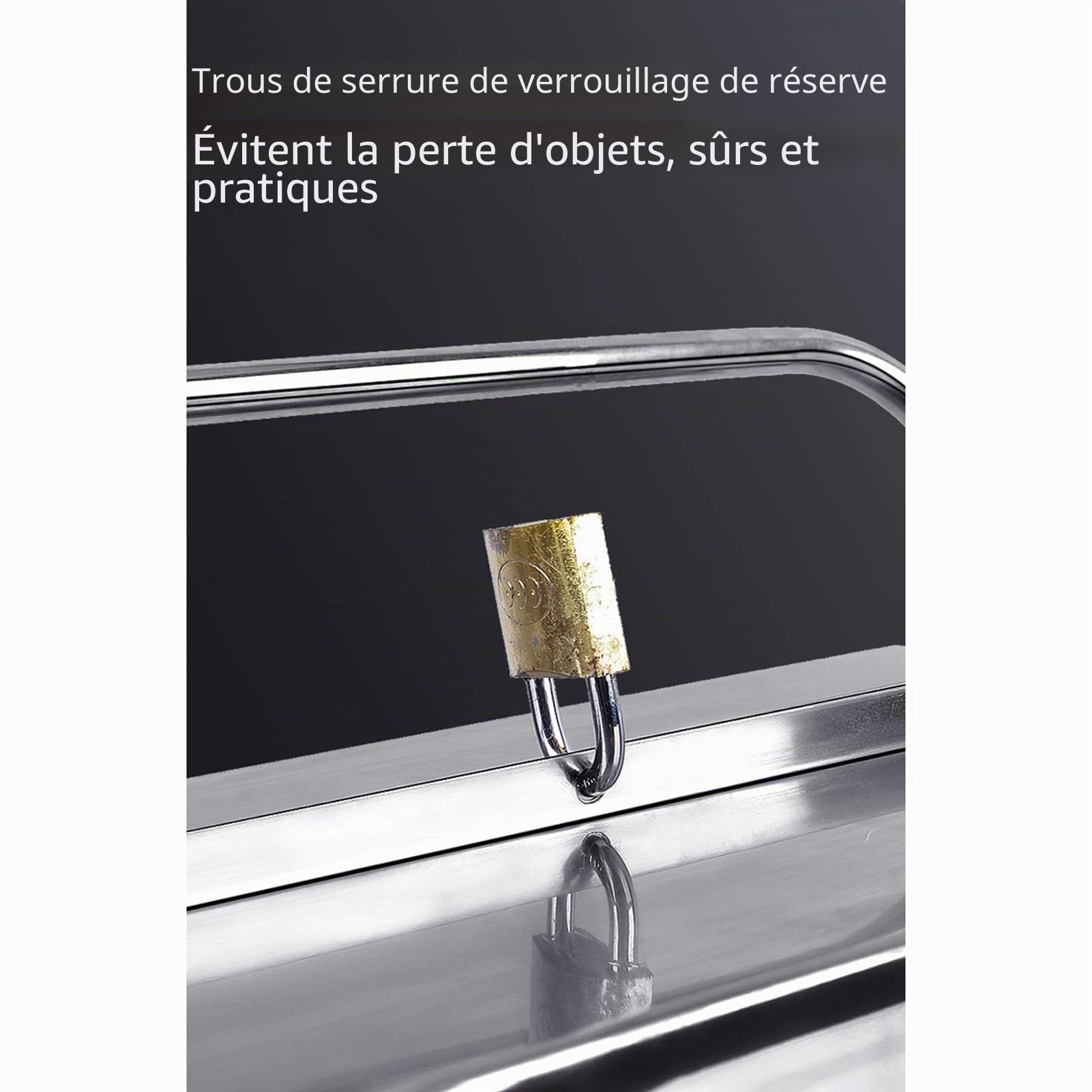 Boîte à Outils en Acier Inoxydable avec 5 Plateaux Pliables Organisateur de Rangement pour Outils de Bricolage Atelier et Garage