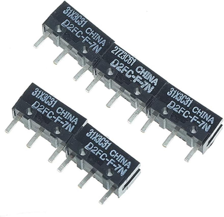 LAOMAO D2FC-F-7N micro switches for Mouse 5 Pieces