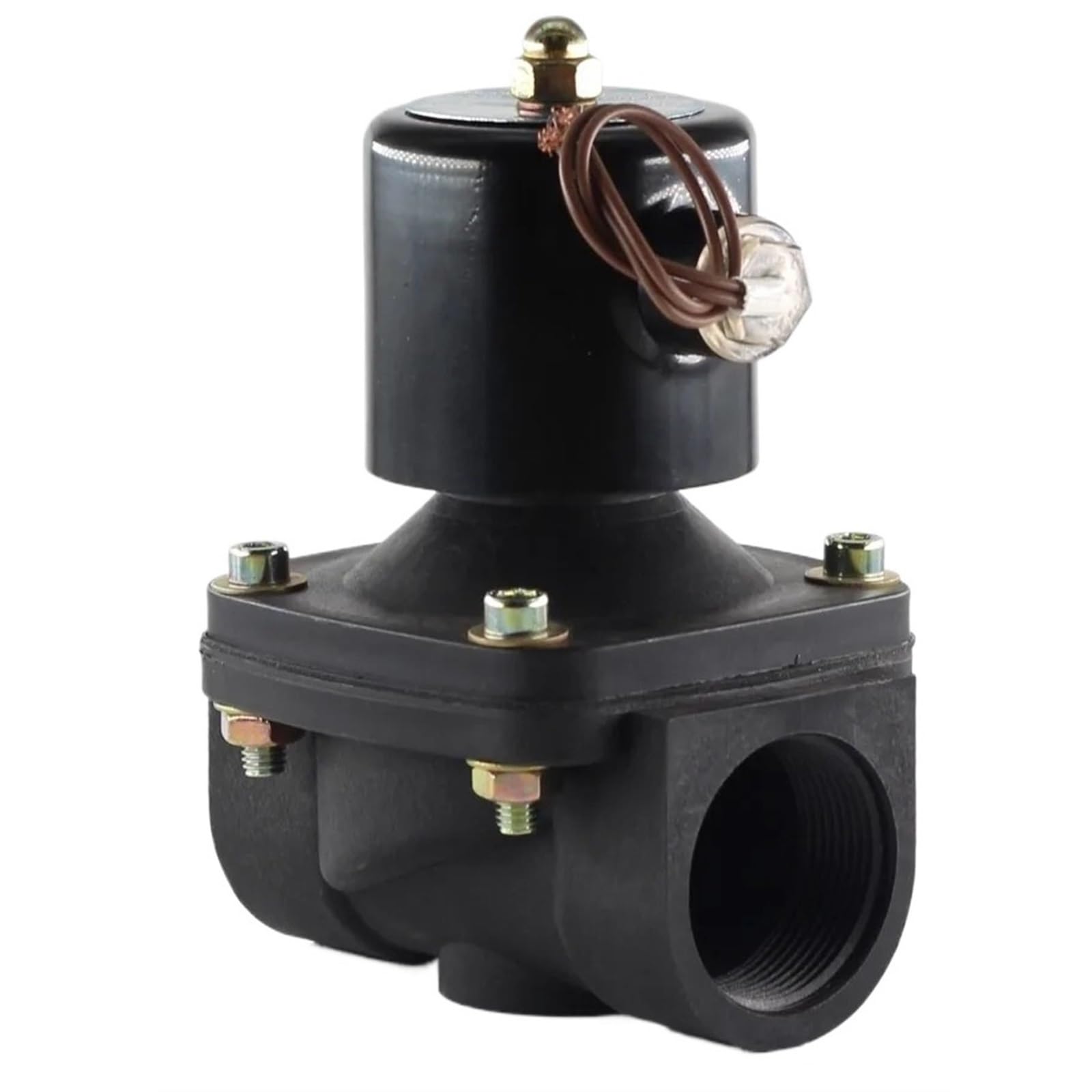 Électrovanne DN50 T DC12V plastique normalement fermée eau 24h