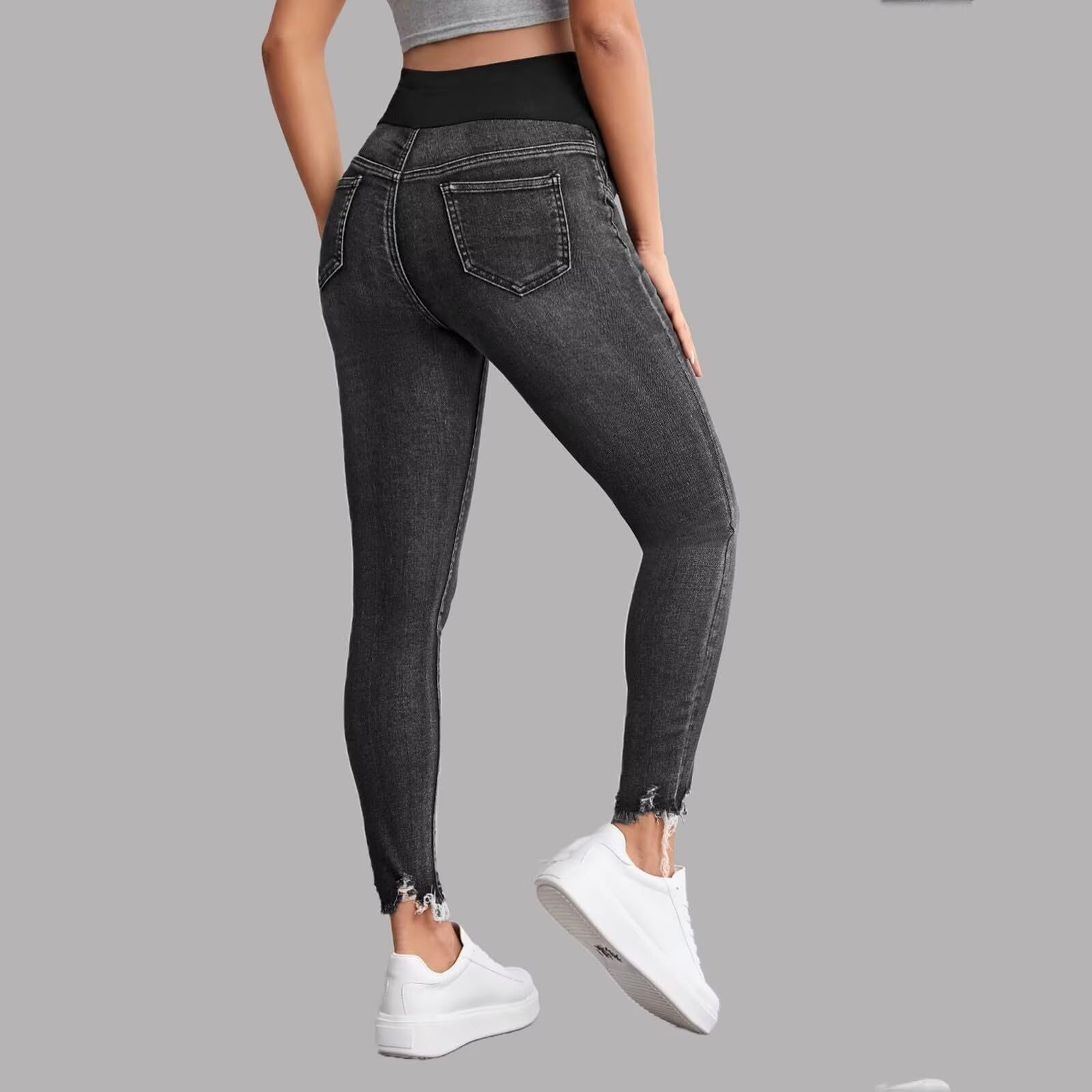 Jeans Skinny Jeans,FüR Schwangere Schwangerschafts Jeans, Lang Umstandshose Jeans,Hose Destroyed Jeans,Maternity Jean,Denim Leggings,FüR Umstands Jeans