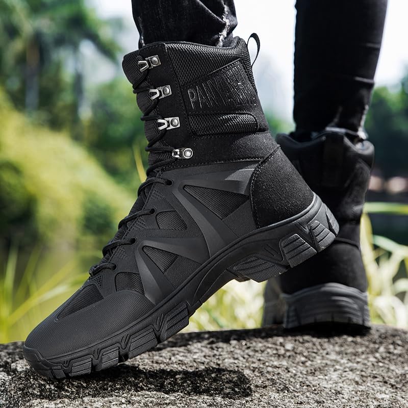 Military Tactical Boots for Men Combat Army Boots with Lightweight Waterproof Boots for Hiking Motorcycle Riding