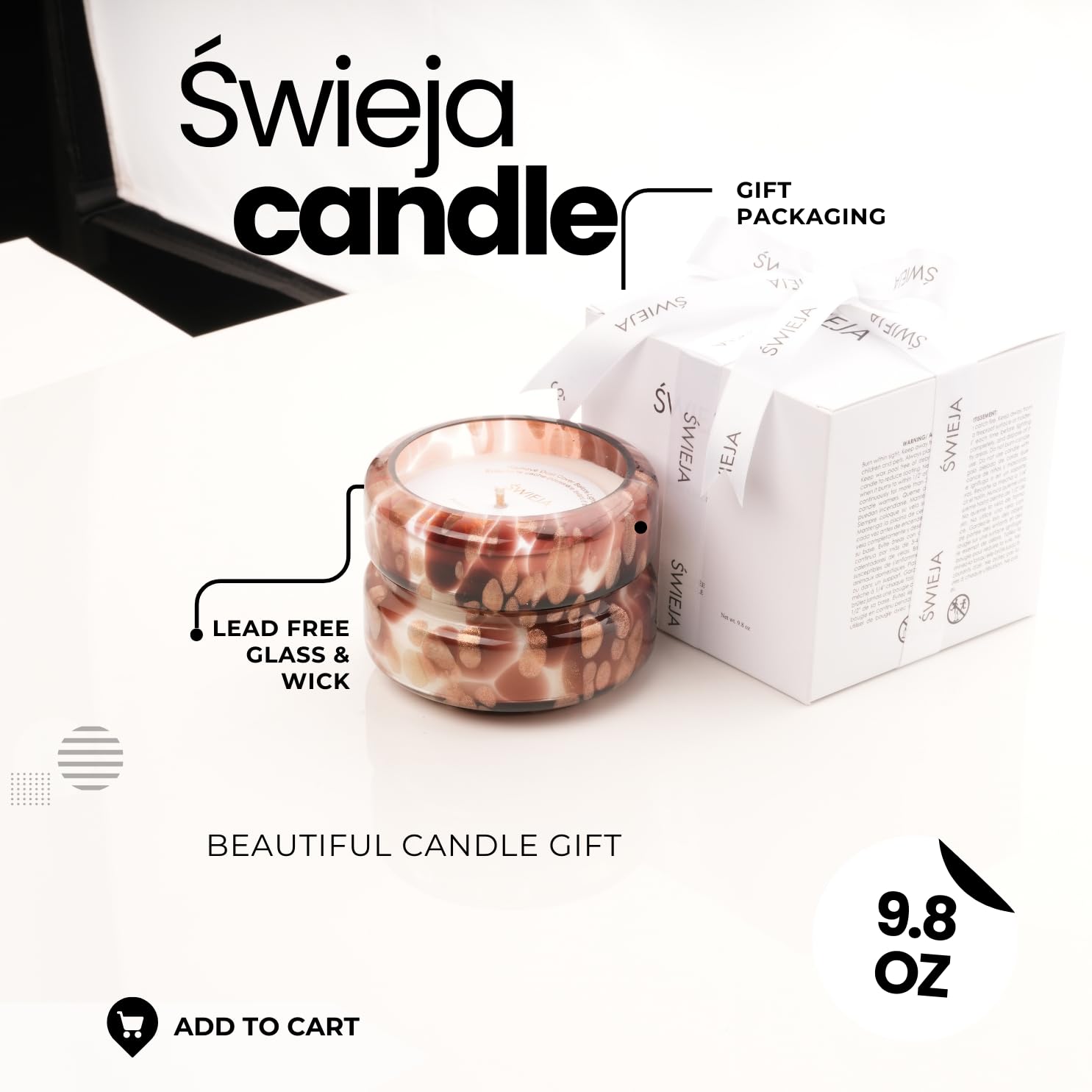 Amazon.com: SWIEJA Candle Sweet Citrus Scented | 9.8 oz